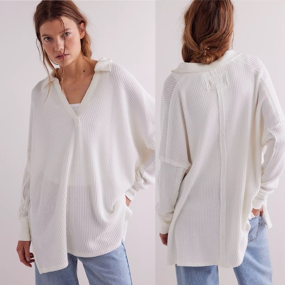 We The Free Tops - NWT- We The Free Travis Polo